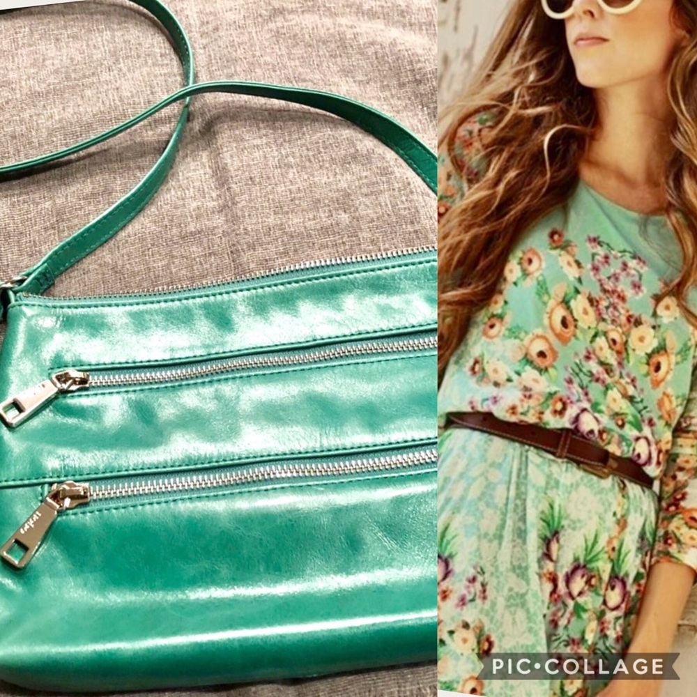 HOBO Jade Green Crossbody Purse